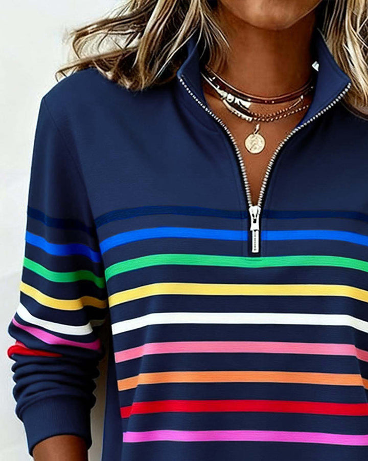 HANNA | ELEGANT QUARTER-ZIP PULLOVER