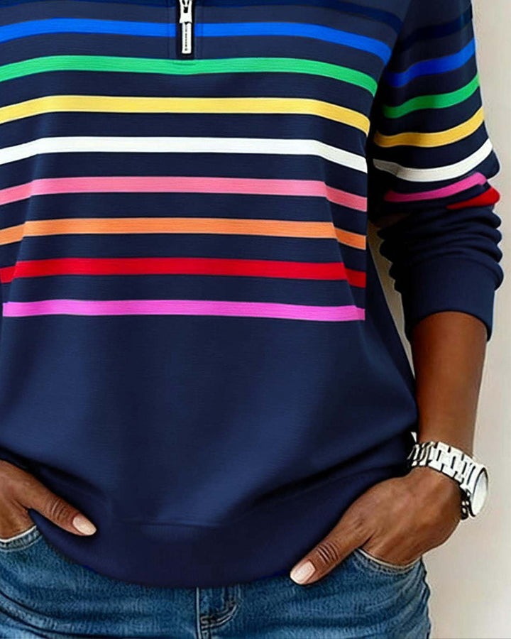HANNA | ELEGANT QUARTER-ZIP PULLOVER