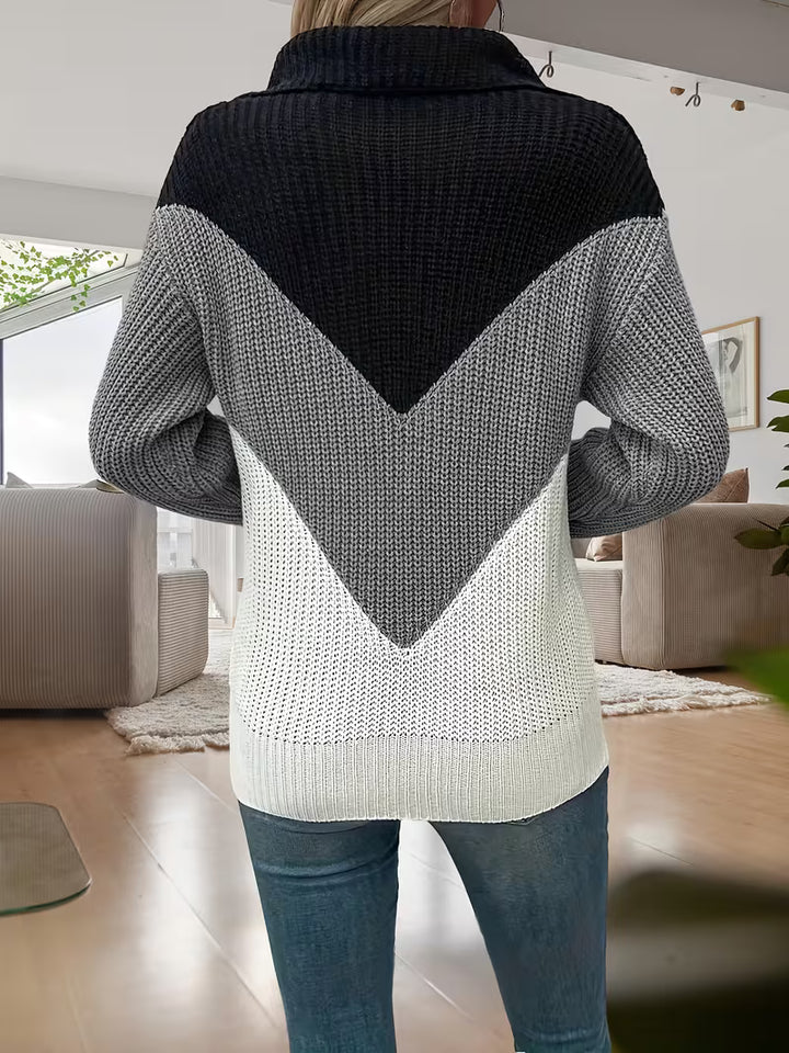 MIRELLA V-NECK KNIT SWEATER
