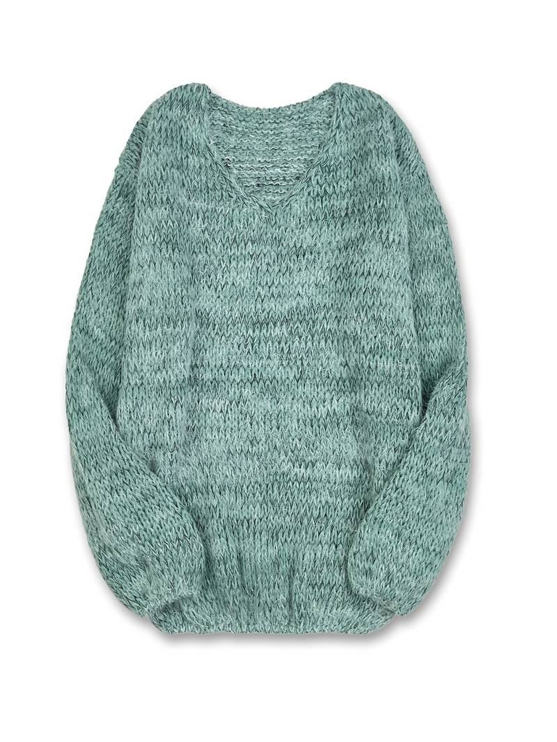 LITAL ELEGANT SOFT V-NECK SWEATER
