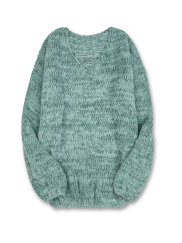 LITAL ELEGANT SOFT V-NECK SWEATER