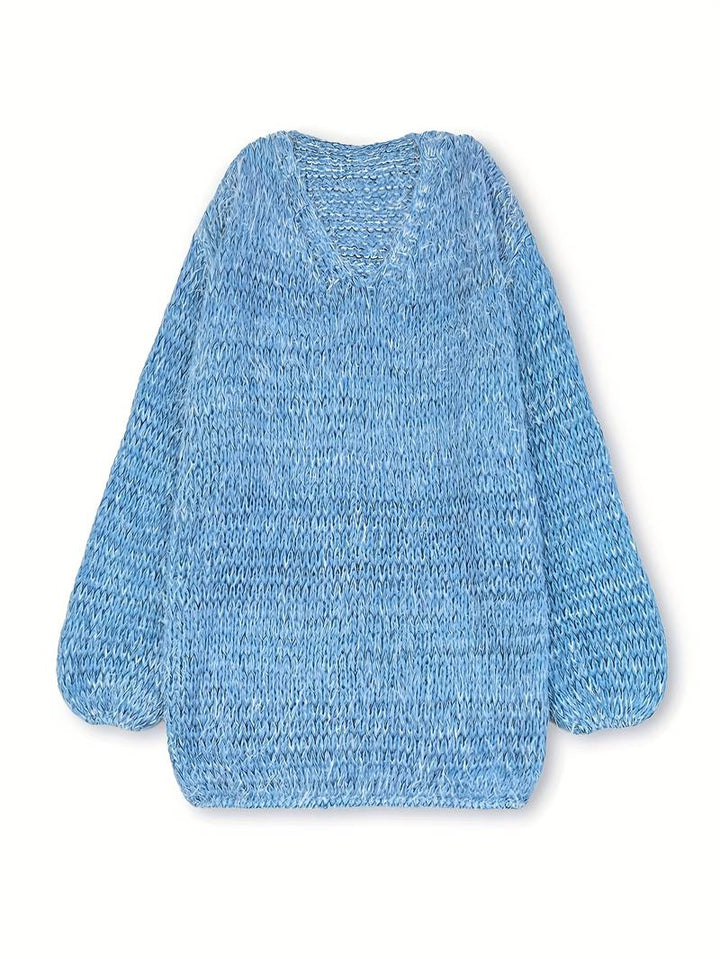 LITAL ELEGANT SOFT V-NECK SWEATER