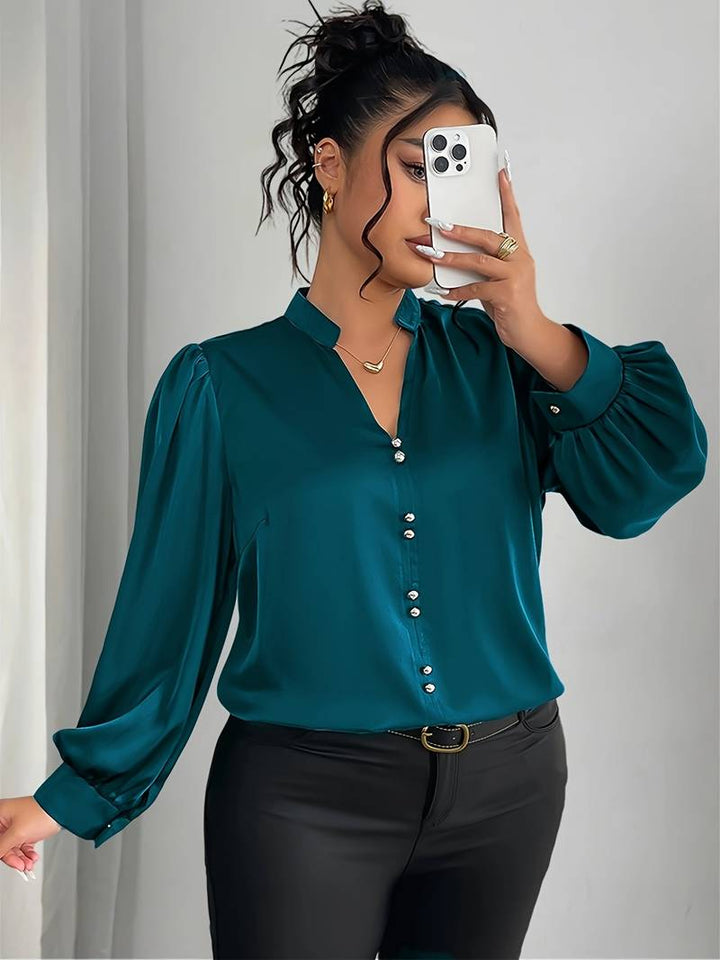 ELISHEVA ELEGANT BUBBLE SLEEVE TOP