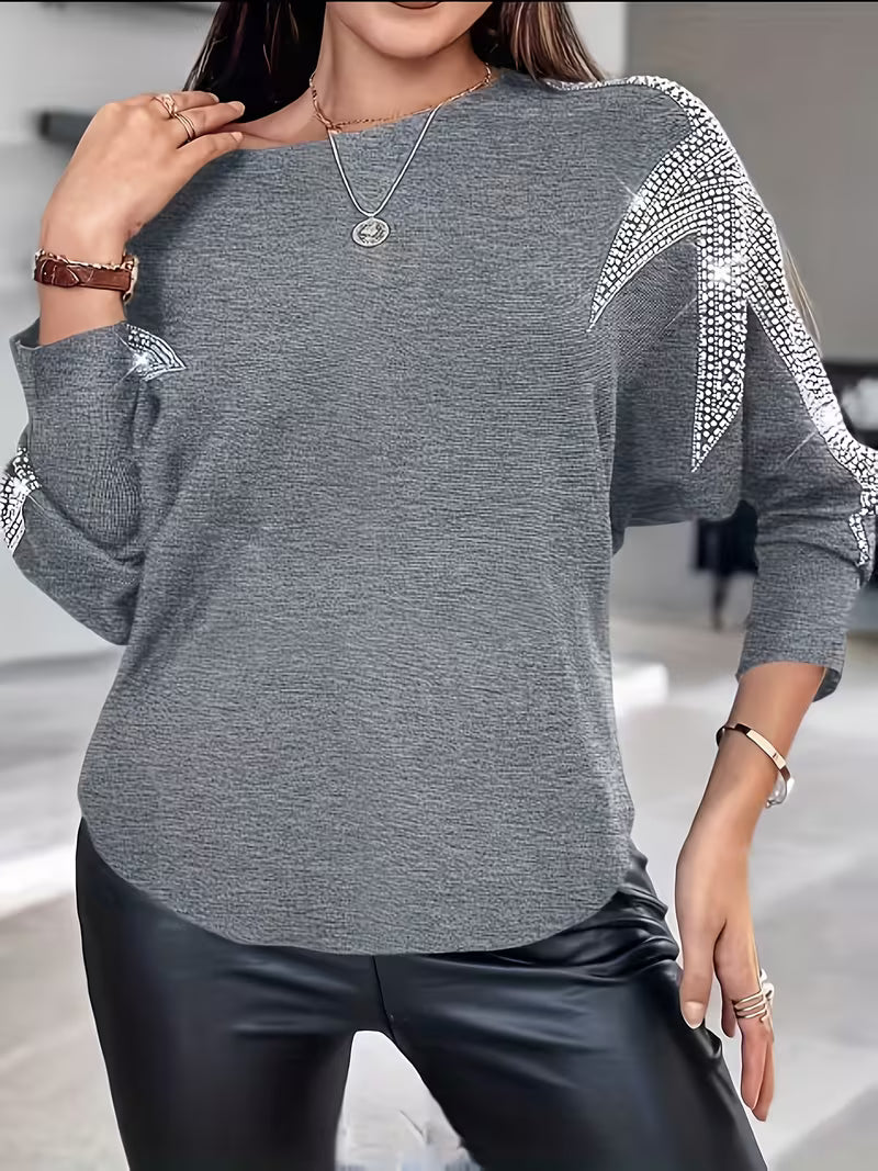 SERENA LONG-SLEEVE STAR PRINT BLOUSE