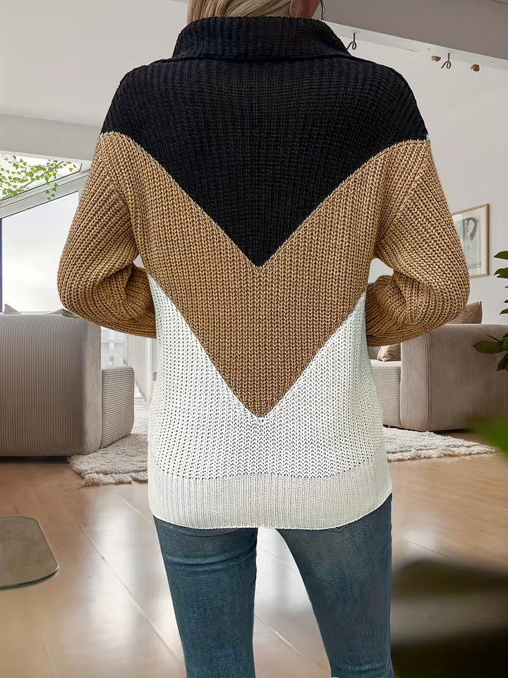 MIRELLA V-NECK KNIT SWEATER