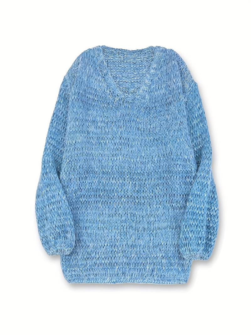 LITAL ELEGANT SOFT V-NECK SWEATER