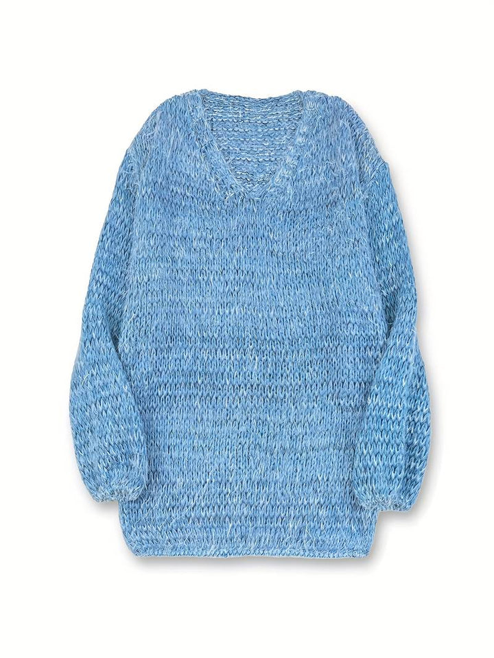 LITAL ELEGANT SOFT V-NECK SWEATER