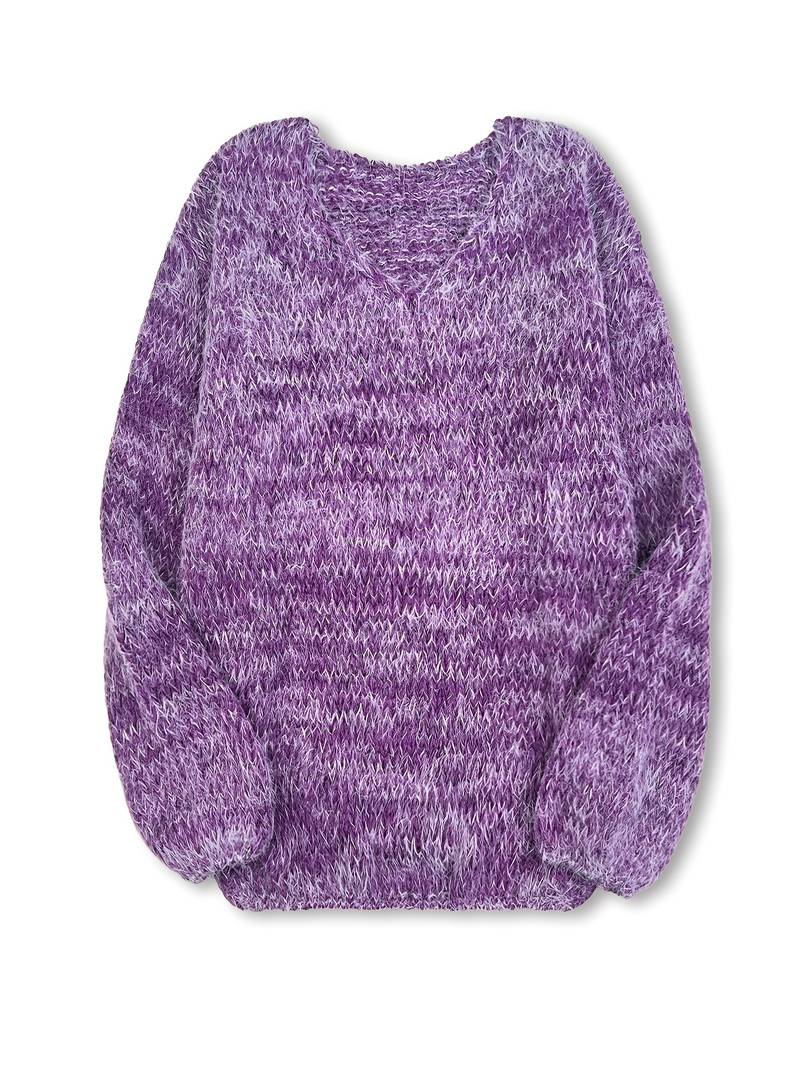 LITAL ELEGANT SOFT V-NECK SWEATER