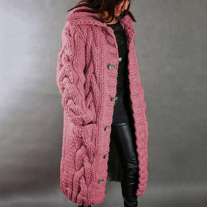 SUZANNE ELEGANT LONGLINE KNIT COAT
