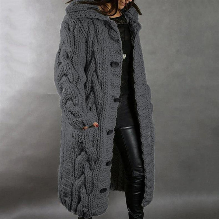 SUZANNE ELEGANT LONGLINE KNIT COAT
