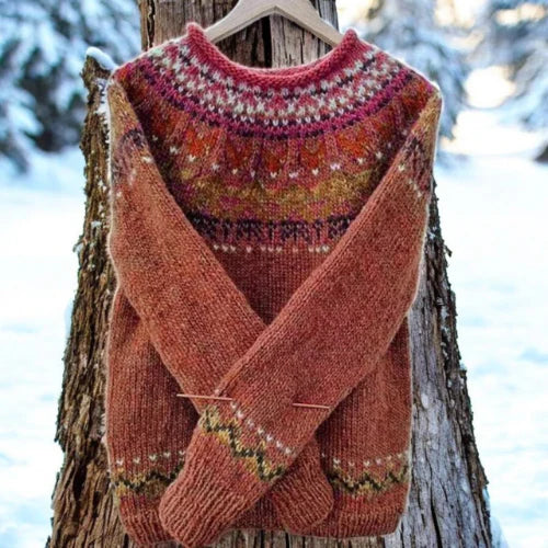 ELINA ELEGANT RETRO SWEATER