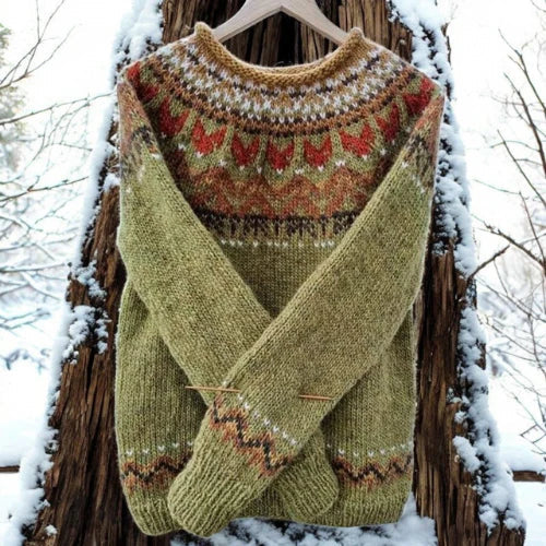 ELINA ELEGANT RETRO SWEATER