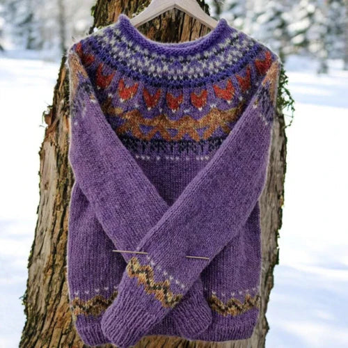 ELINA ELEGANT RETRO SWEATER