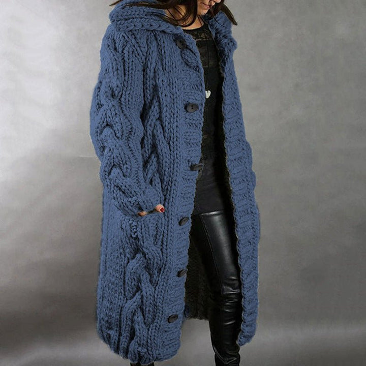 SUZANNE ELEGANT LONGLINE KNIT COAT