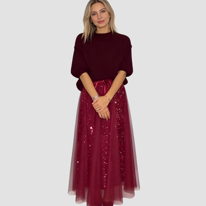 CARISSA SPARKLE TOP & TULLE SKIRT SET