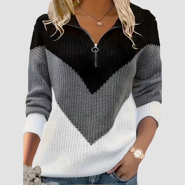 MIRELLA V-NECK KNIT SWEATER