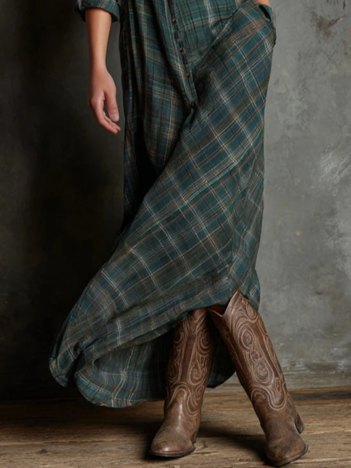 OLIE MAXI SHIRT DRESS