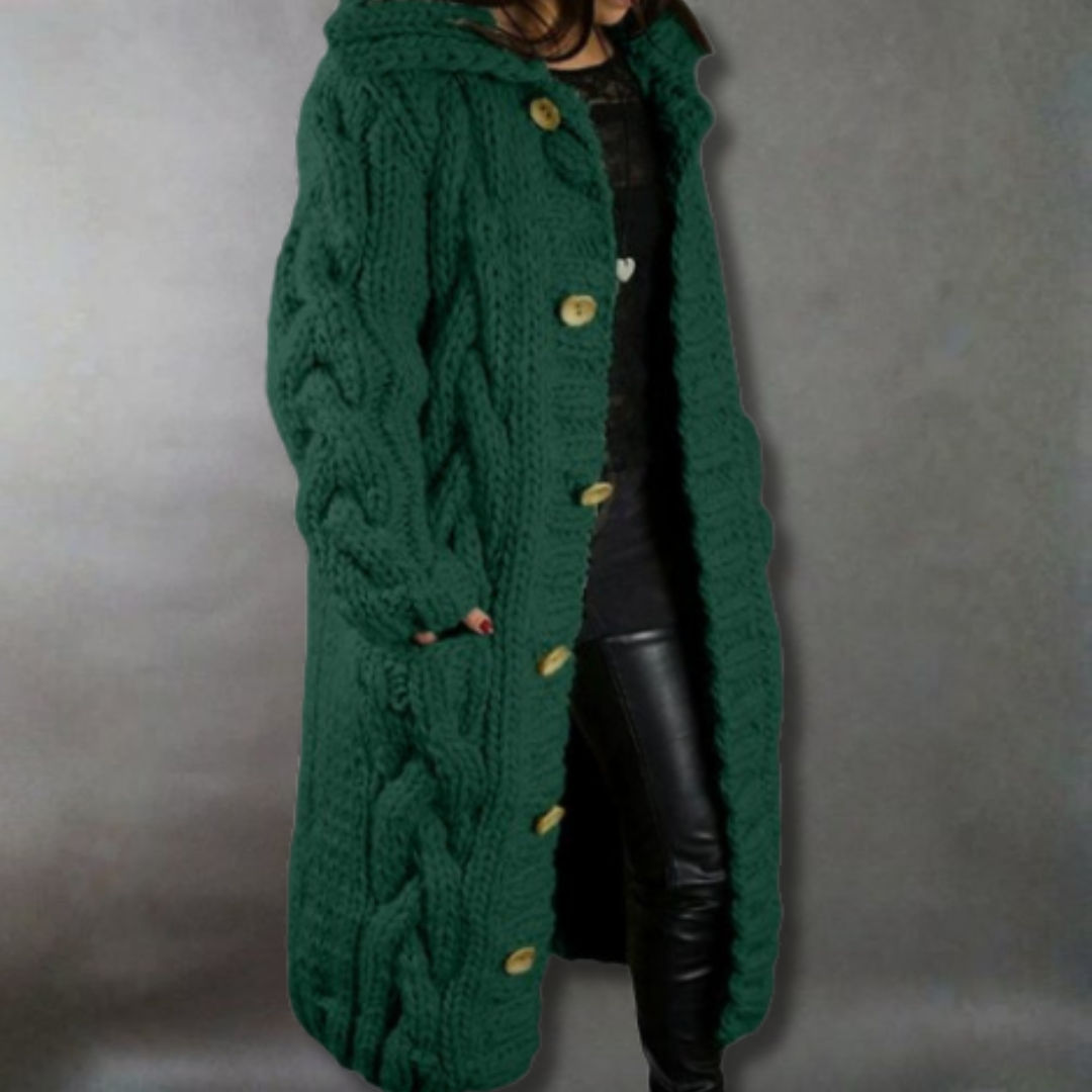 SUZANNE ELEGANT LONGLINE KNIT COAT