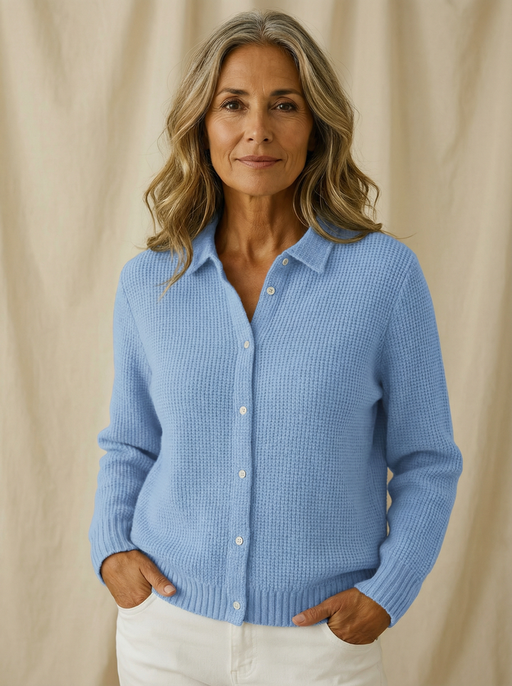 NAOMI CLASSIC BUTTON-FRONT CARDIGAN