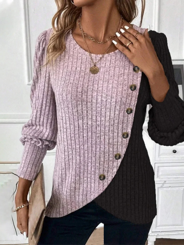 KAIA CASUAL KNIT LONGSLEEVE