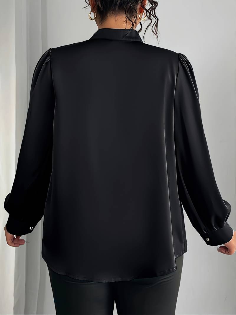 ELISHEVA ELEGANT BUBBLE SLEEVE TOP