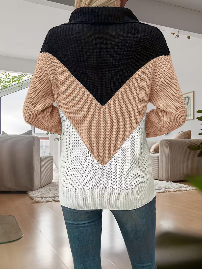 MIRELLA V-NECK KNIT SWEATER
