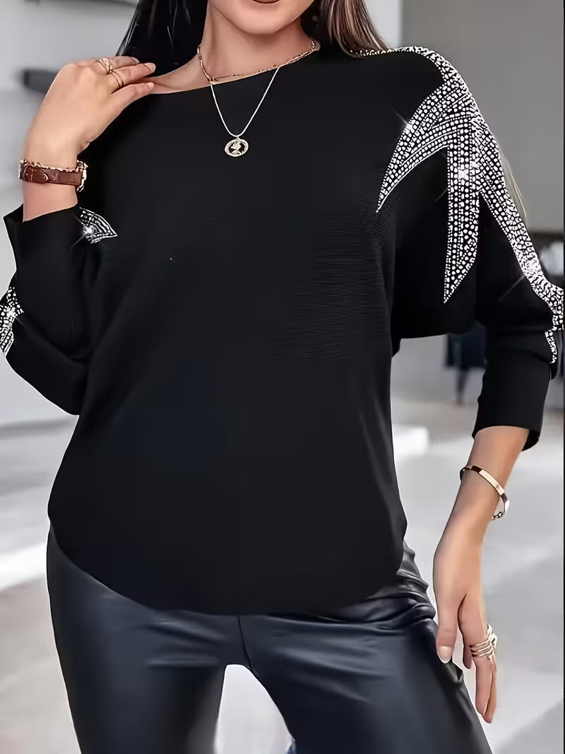 SERENA LONG-SLEEVE STAR PRINT BLOUSE