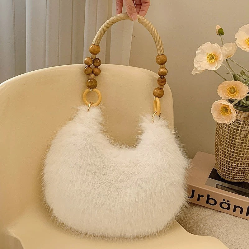 Lunare | Plush Dumpling Shoulder Bag