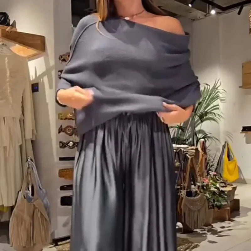 ILANA ELEGANT OFF-SHOULDER DRESS