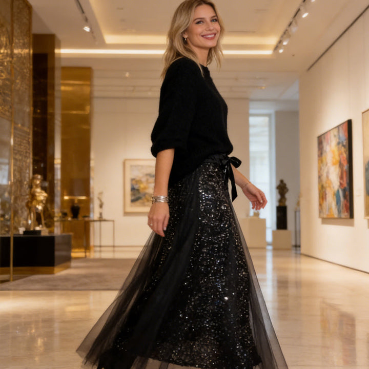 CARISSA SPARKLE TOP & TULLE SKIRT SET