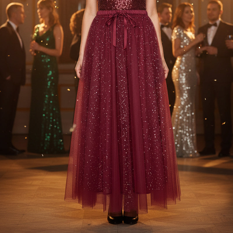 CARISSA SPARKLE TOP & TULLE SKIRT SET